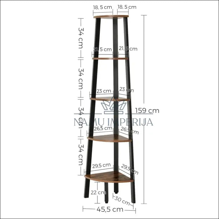 Pastatoma lentyna SI696 - €44 Save 65% 25-50, __label:Pristatymas 1-2 d.d., biuro-baldai, biuro-lentynos, color-juoda