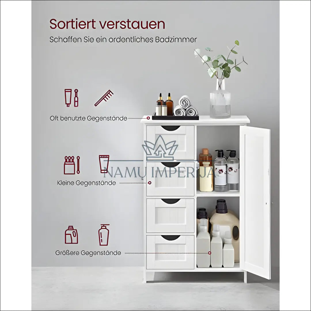 Pastatoma spintelė SM576 - €147 Save 30% 100-200, __label:Pristatymas 5-14 d.d., notouch30, song, spalva-balta