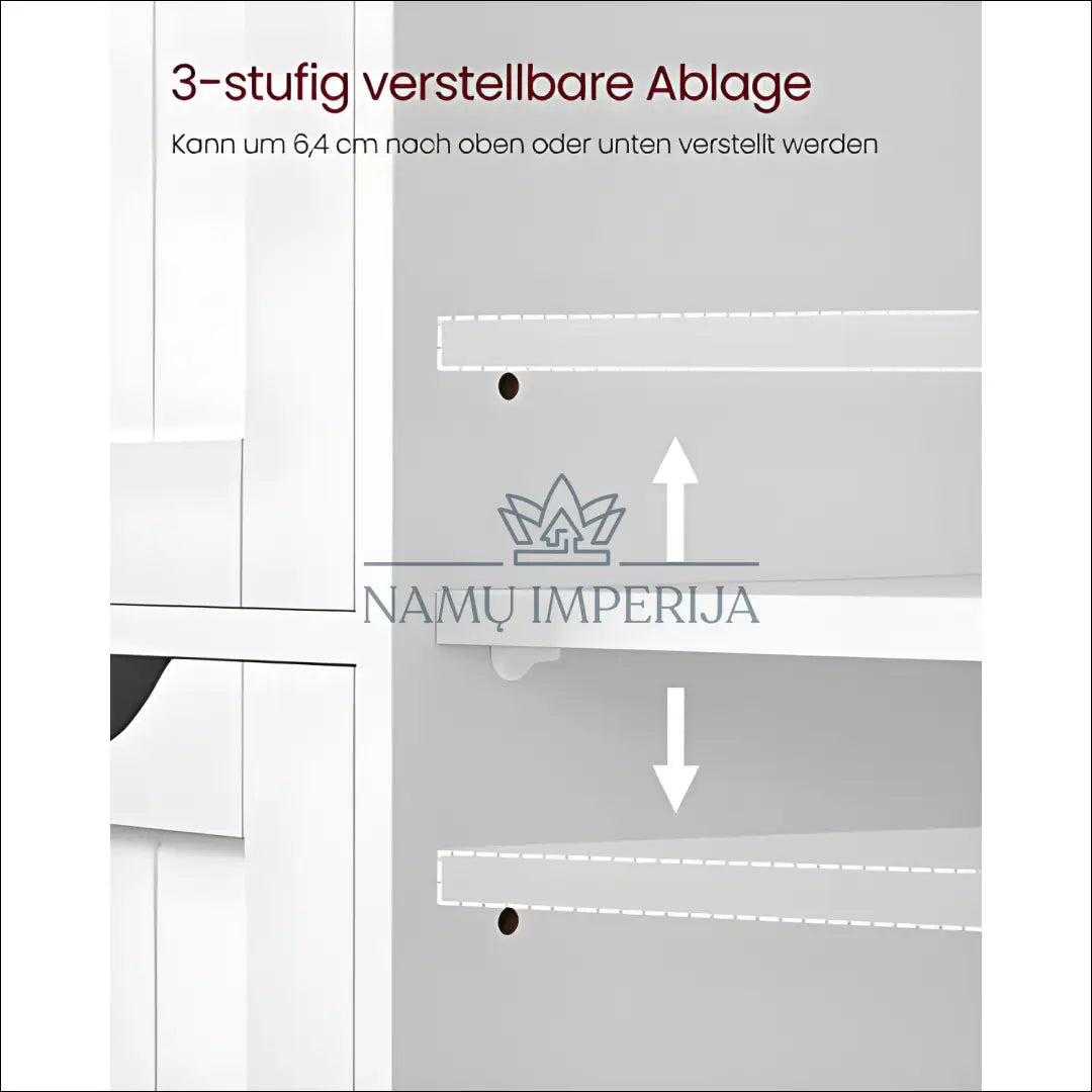 Pastatoma spintelė SM576 - €147 Save 30% 100-200, __label:Pristatymas 5-14 d.d., notouch30, song, spalva-balta