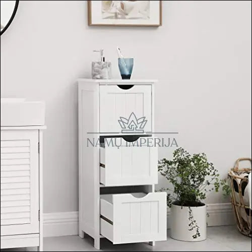 Pastatoma spintelė SM587 - €99 Save 40% 50-100, __label:Pristatymas 5-14 d.d., notouch30, song, spalva-balta 32x30x81cm