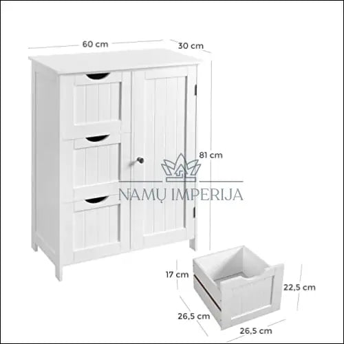 Pastatoma spintelė SM588 - €165 Save 30% 100-200, __label:Pristatymas 5-14 d.d., notouch30, song, spalva-balta