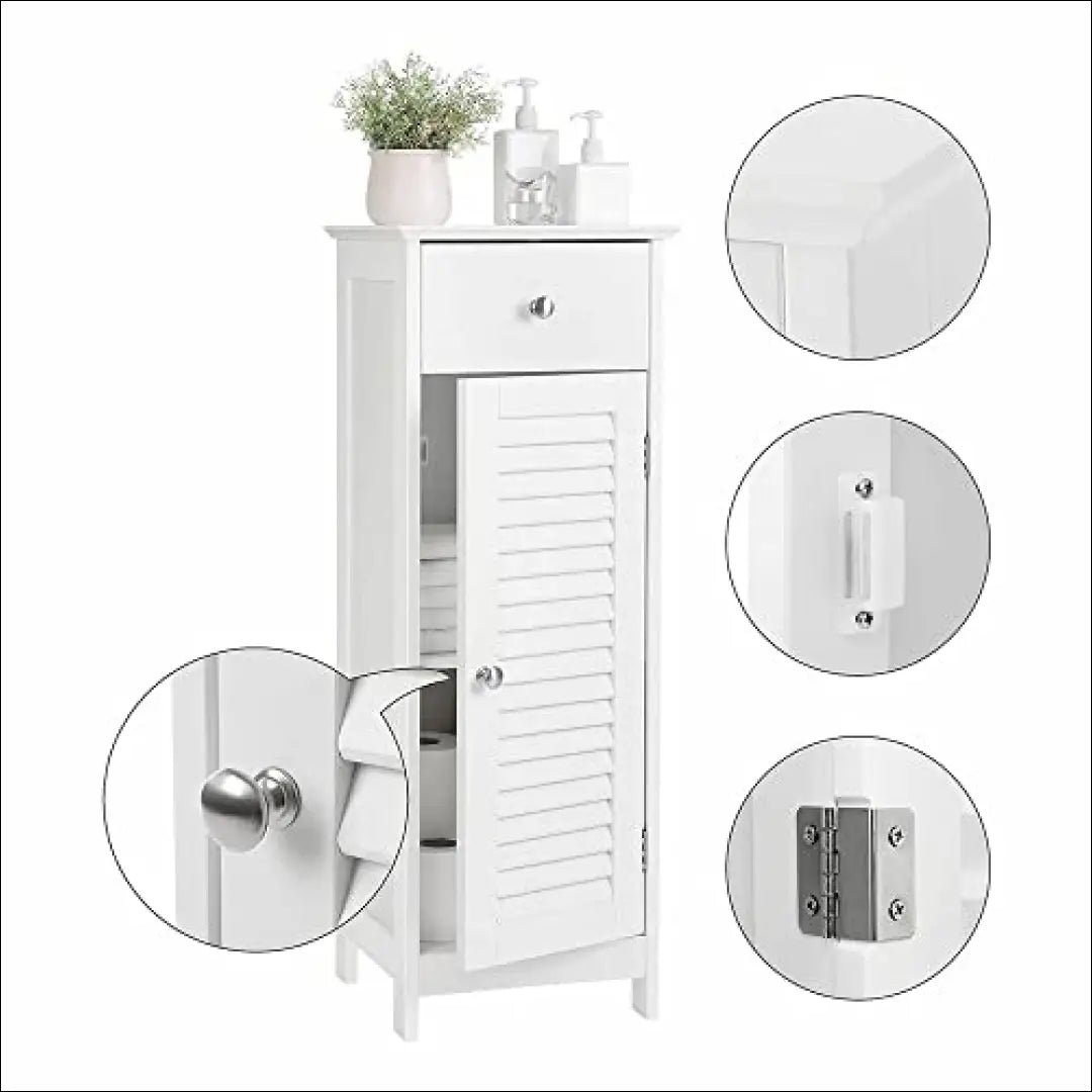 Pastatoma spintelė SM589 - €91 Save 40% 50-100, __label:Pristatymas 5-14 d.d., notouch30, song, spalva-balta 32x30x87cm