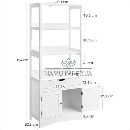 Pastatoma spintelė su lentynomis SM583 - €179 Save 30% 100-200, __label:Pristatymas 5-14 d.d., notouch30,