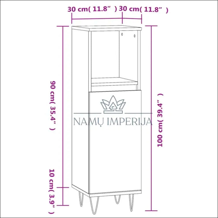 Pastatoma vonios spintelė KI1002 - €29 Save 55% 25-50, __label:Pristatymas 1-2 d.d., color-juoda, material-mediena,