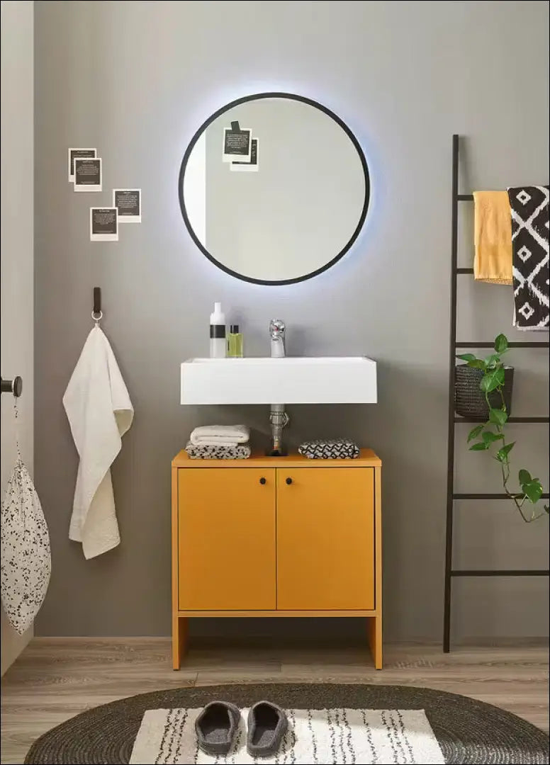 Pastatoma vonios spintelė KI1213 - €34 Save 50% 25-50, __label:Pristatymas 1-2 d.d., color-geltona, material-mediena,