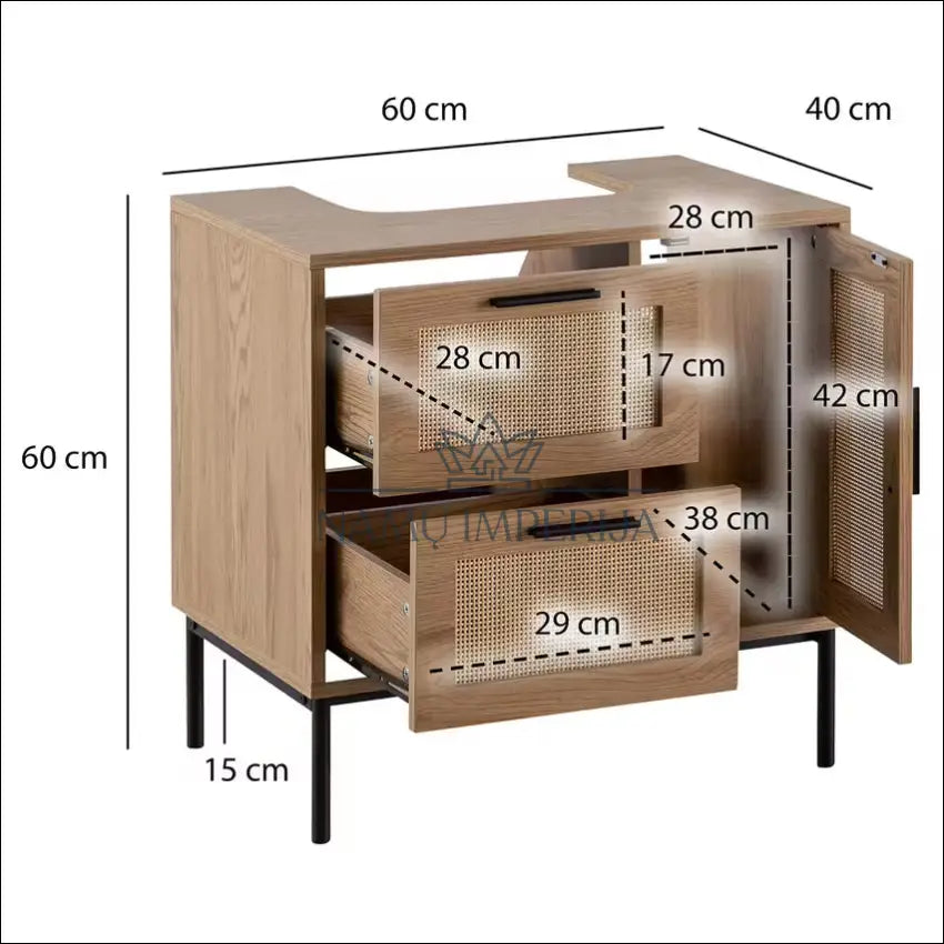 Pastatoma vonios spintelė KI1214 - €74 Save 50% 50-100, __label:Pristatymas 1-2 d.d., color-juoda, color-ruda,