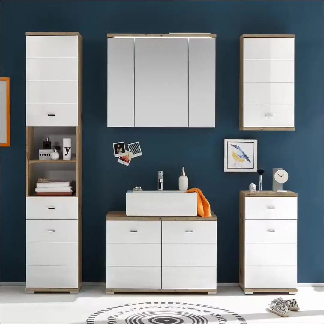 Pastatoma vonios spintelė KI1224 - €44 Save 50% 25-50, __label:Pristatymas 1-2 d.d., color-balta, color-ruda,