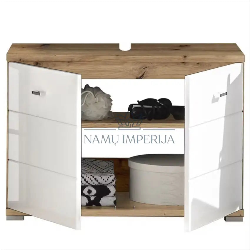 Pastatoma vonios spintelė KI1224 - €44 Save 50% 25-50, __label:Pristatymas 1-2 d.d., color-balta, color-ruda,