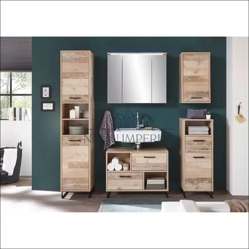 Pastatoma vonios spintelė KI1225 - €63 Save 50% 50-100, __label:Pristatymas 1-2 d.d., color-ruda, material-mediena,