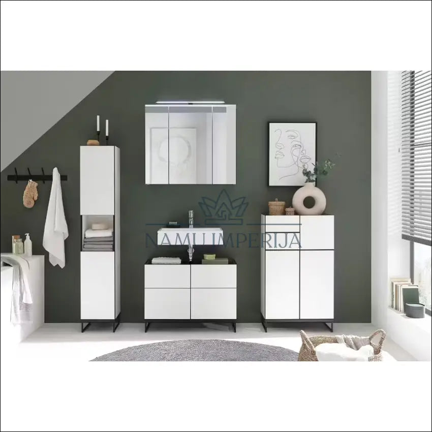 Pastatoma vonios spintelė KI1249 €72 Save 50% 50 100, __label:Pristatymas 1 2 d.d., color balta, pilka, material