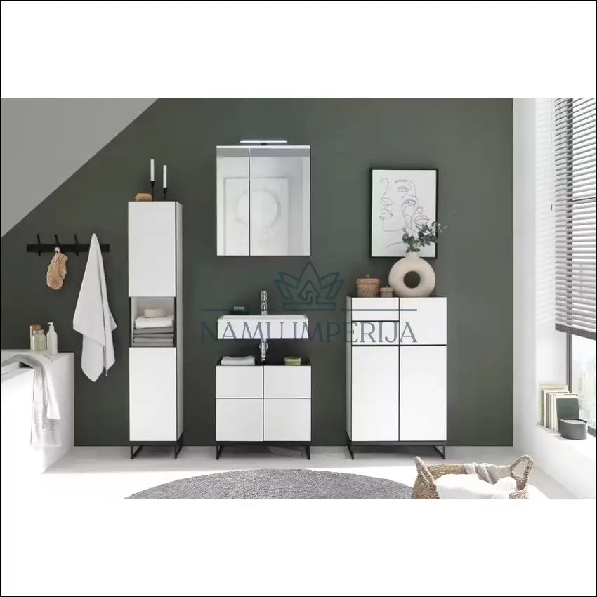 Pastatoma vonios spintelė KI1266 €83 Save 50% 50 100, __label:Pristatymas 1 2 d.d., color balta, pilka, material