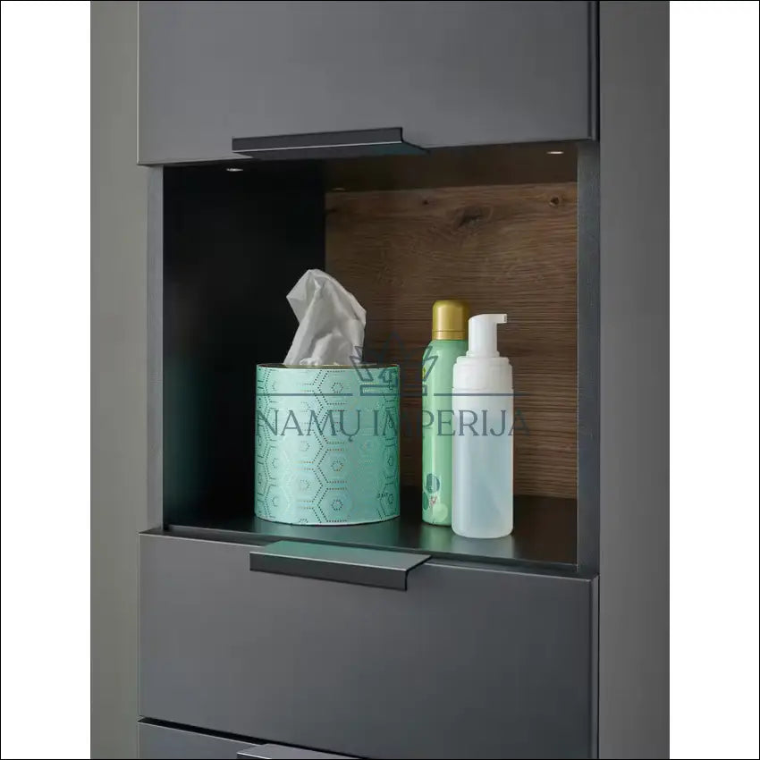 Pastatoma vonios spintelė KI1271 €83 Save 50% 50 100, __label:Pristatymas 1 2 d.d., color juoda, material mdf, Push