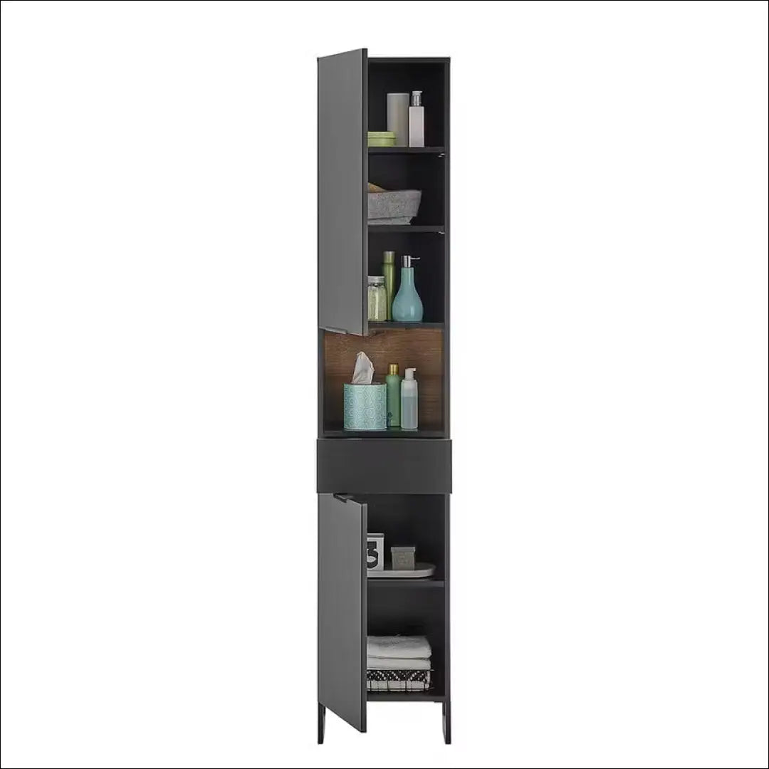 Pastatoma vonios spintelė KI1271 - €83 Save 50% 50-100, __label:Pristatymas 1-2 d.d., color-juoda, material-mdf, Push