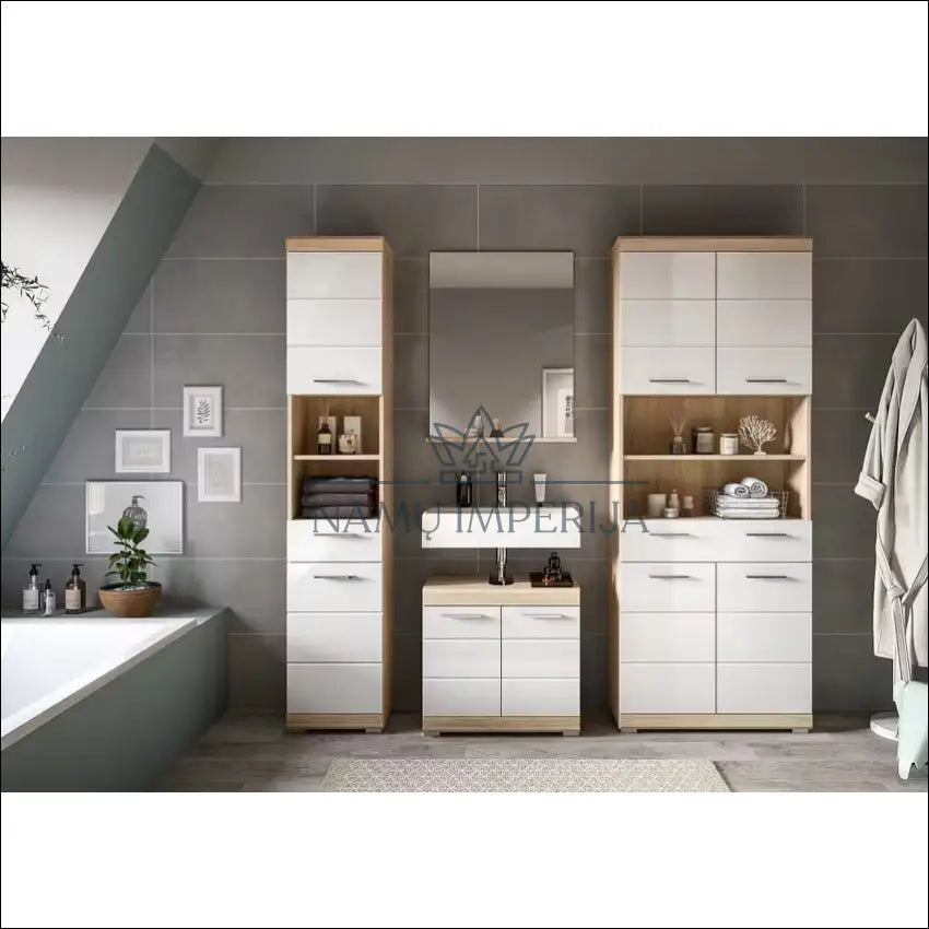 Pastatoma vonios spintelė KI1284 €45 Save 80% 25 50, __label:Pristatymas 1 2 d.d., color balta, ruda, material mdf €25