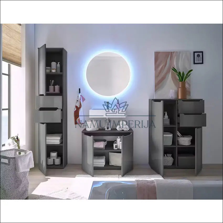 Pastatoma vonios spintelė KI1288 €55 Save 50% 50 100, __label:Pristatymas 1 2 d.d., color pilka, material mdf, kambarys