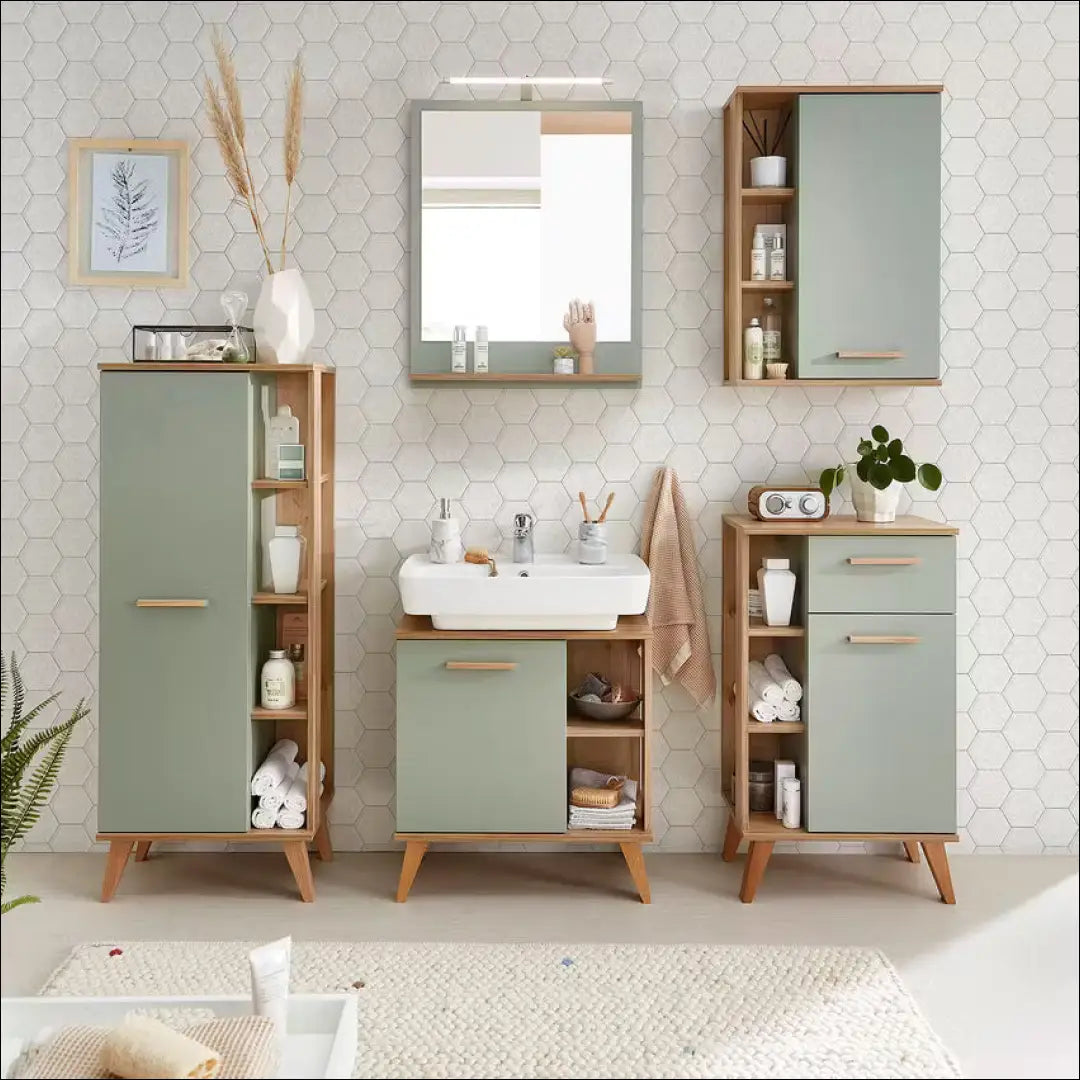 Pastatoma vonios spintelė KI1290 - €63 Save 50% 50-100, __label:Pristatymas 1-2 d.d., color-ruda, color-zalia,