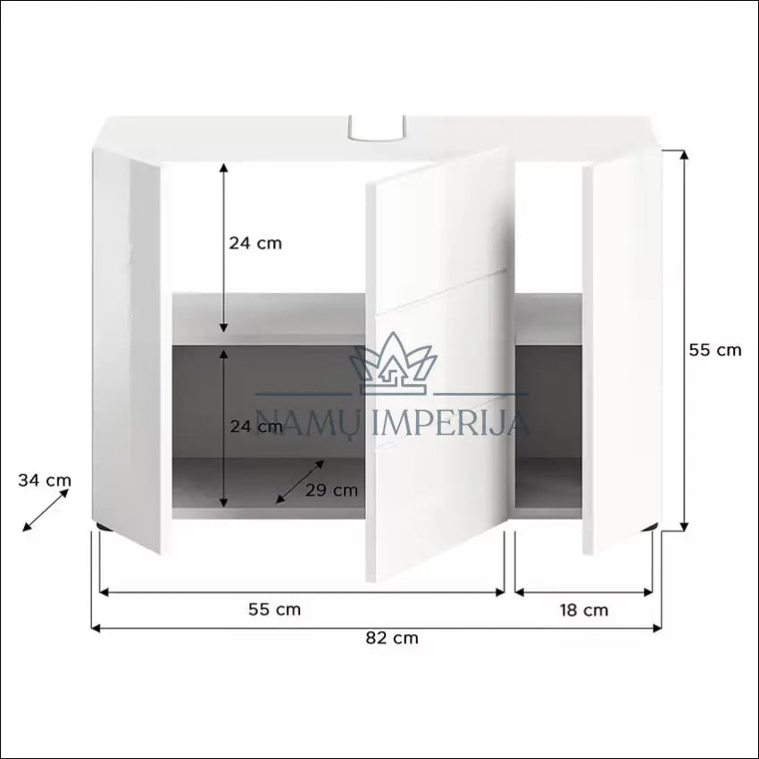 Pastatoma vonios spintelė KI1291 €58 Save 50% 50 100, __label:Pristatymas 1 2 d.d., color balta, materia MDF, kambarys