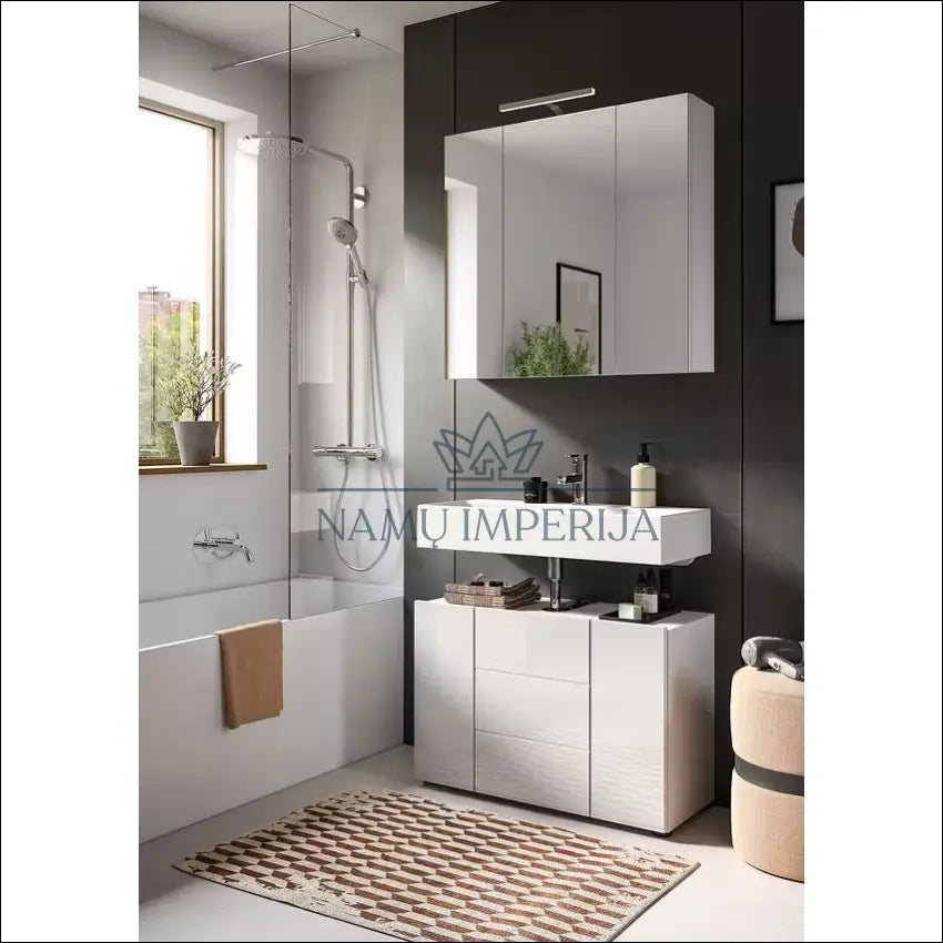 Pastatoma vonios spintelė KI1292 €30 Save 70% 25 50, __label:Pristatymas 1 2 d.d., color balta, materia MDF, pazeistas