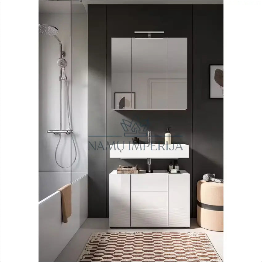 Pastatoma vonios spintelė KI1292 €30 Save 70% 25 50, __label:Pristatymas 1 2 d.d., color balta, materia MDF, pazeistas