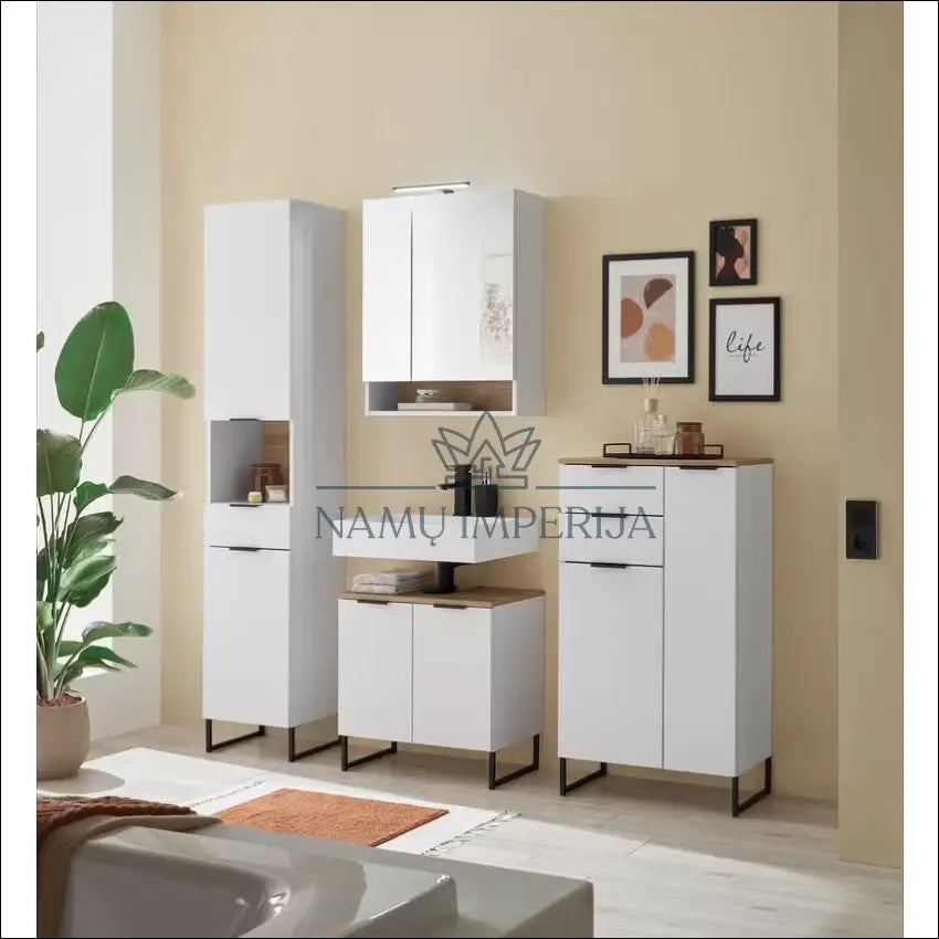 Pastatoma vonios spintelė KI1297 €53 Save 50% 50 100, __label:Pristatymas 1 2 d.d., color balta, ruda, material mdf €50
