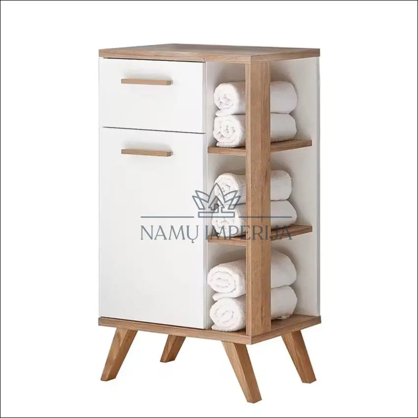 Pastatoma vonios spintelė KI1299 €80 Save 50% 50 100, __label:Pristatymas 1 2 d.d., color balta, ruda, material mediena
