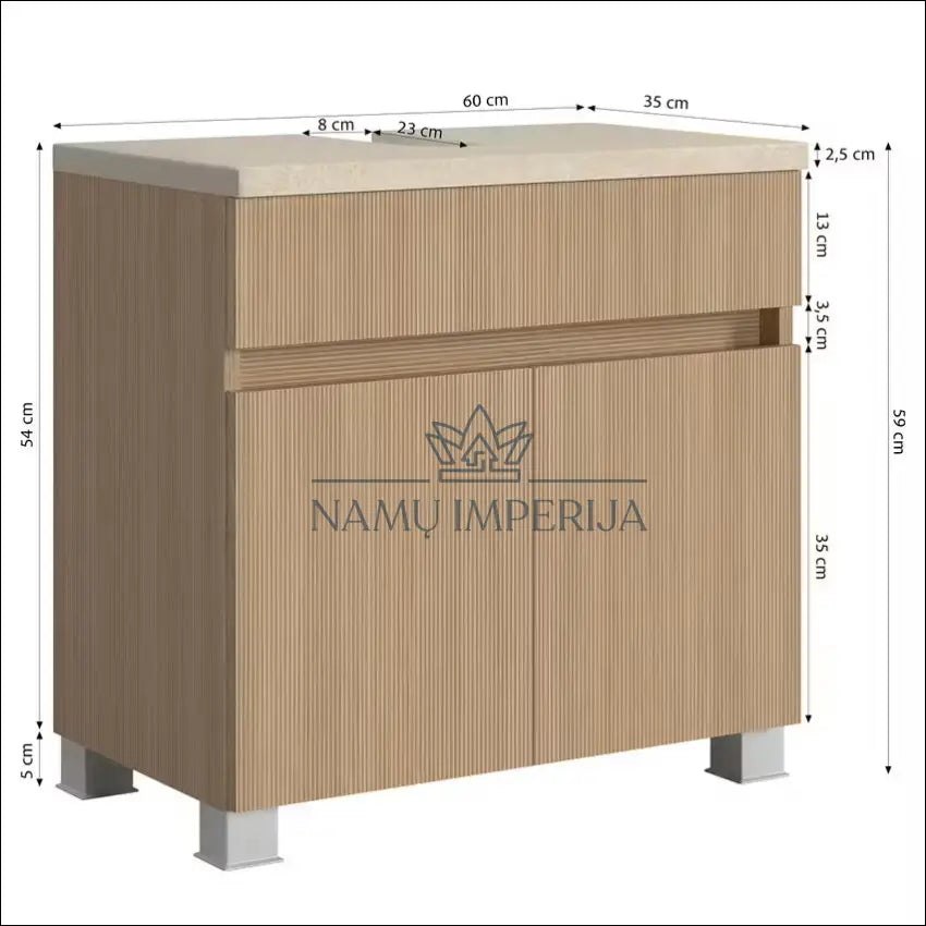Pastatoma vonios spintelė KI1304 €48 Save 50% 25 50, __label:Pristatymas 1 2 d.d., color ruda, smelio, material mdf €25