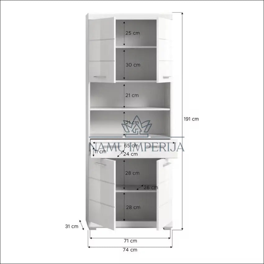 Pastatoma vonios spintelė KI1312 €135 Save 50% 100 200, __label:Pristatymas 1 2 d.d., color balta, material mdf, Push