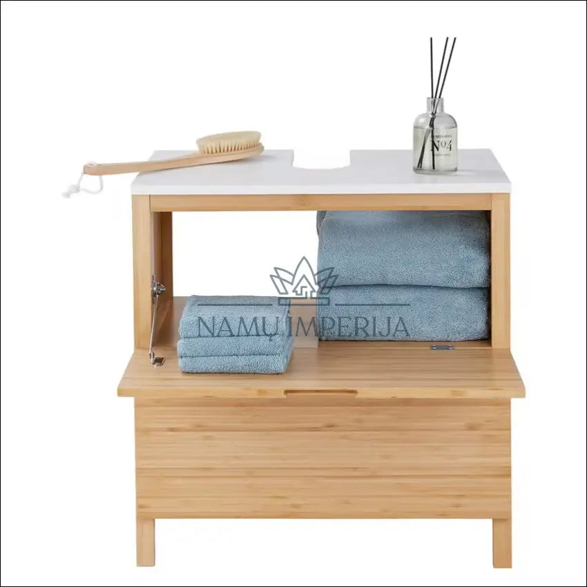 Pastatoma vonios spintelė KI1316 €40 Save 70% 25 50, __label:Pristatymas 1 2 d.d., color balta, ruda, material bambukas