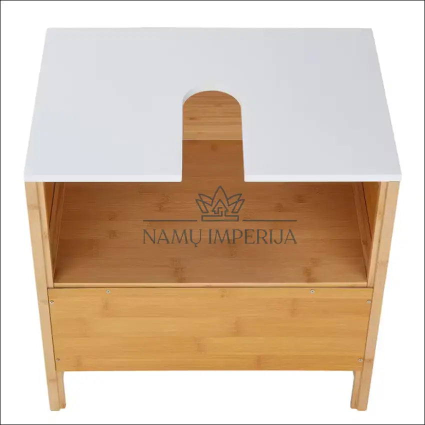 Pastatoma vonios spintelė KI1316 €40 Save 70% 25 50, __label:Pristatymas 1 2 d.d., color balta, ruda, material bambukas