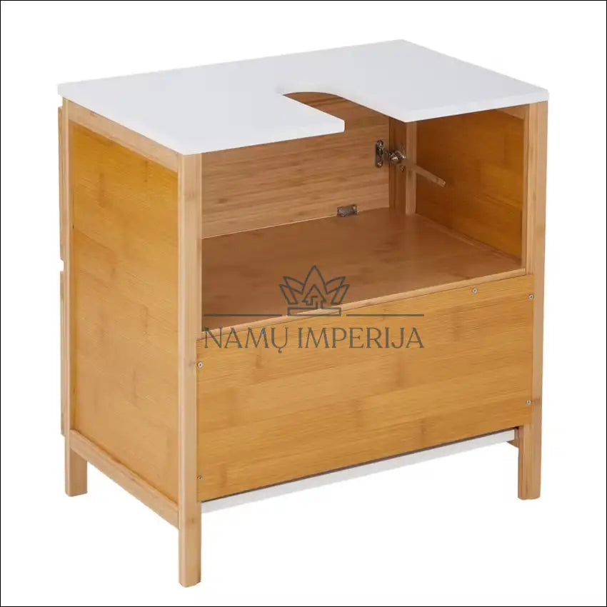 Pastatoma vonios spintelė KI1316 €40 Save 70% 25 50, __label:Pristatymas 1 2 d.d., color balta, ruda, material bambukas