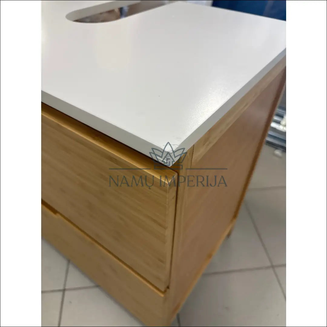 Pastatoma vonios spintelė KI1316 €40 Save 70% 25 50, __label:Pristatymas 1 2 d.d., color balta, ruda, material bambukas