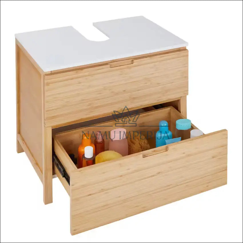 Pastatoma vonios spintelė KI1316 €40 Save 70% 25 50, __label:Pristatymas 1 2 d.d., color balta, ruda, material bambukas