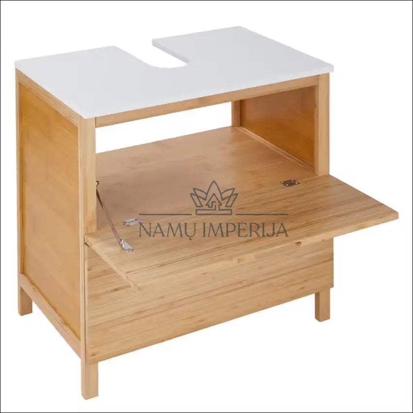 Pastatoma vonios spintelė KI1316 €40 Save 70% 25 50, __label:Pristatymas 1 2 d.d., color balta, ruda, material bambukas