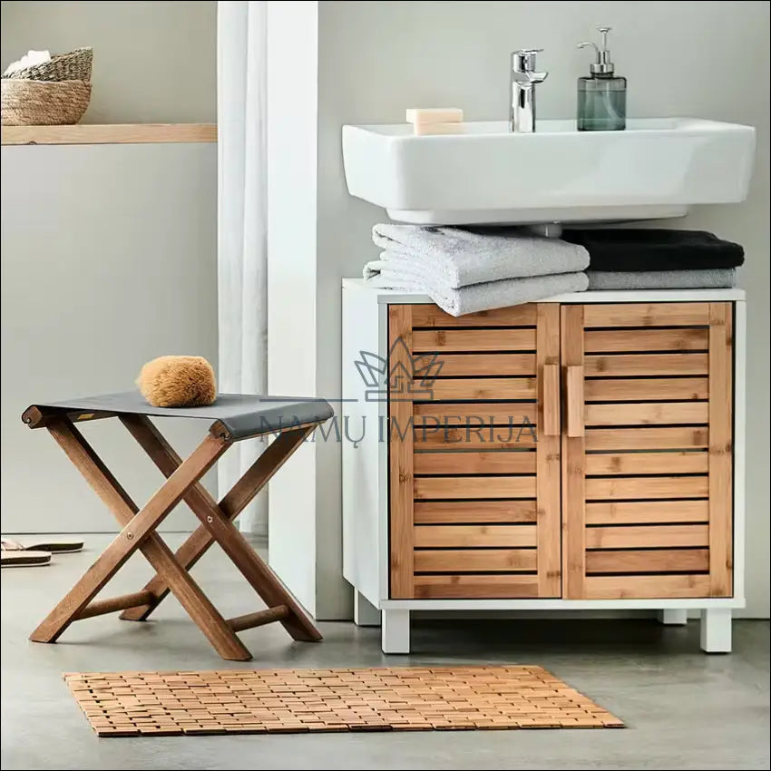 Pastatoma vonios spintelė KI13165 €35 Save 65% 25 50, __label:Pristatymas 1 2 d.d., color balta, ruda, material mdf €25