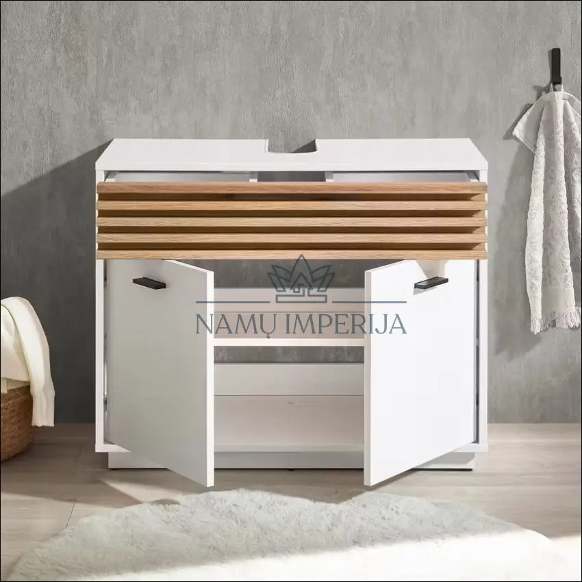 Pastatoma vonios spintelė KI1319 €55 Save 50% 50 100, __label:Pristatymas 1 2 d.d., color balta, ruda, material mediena