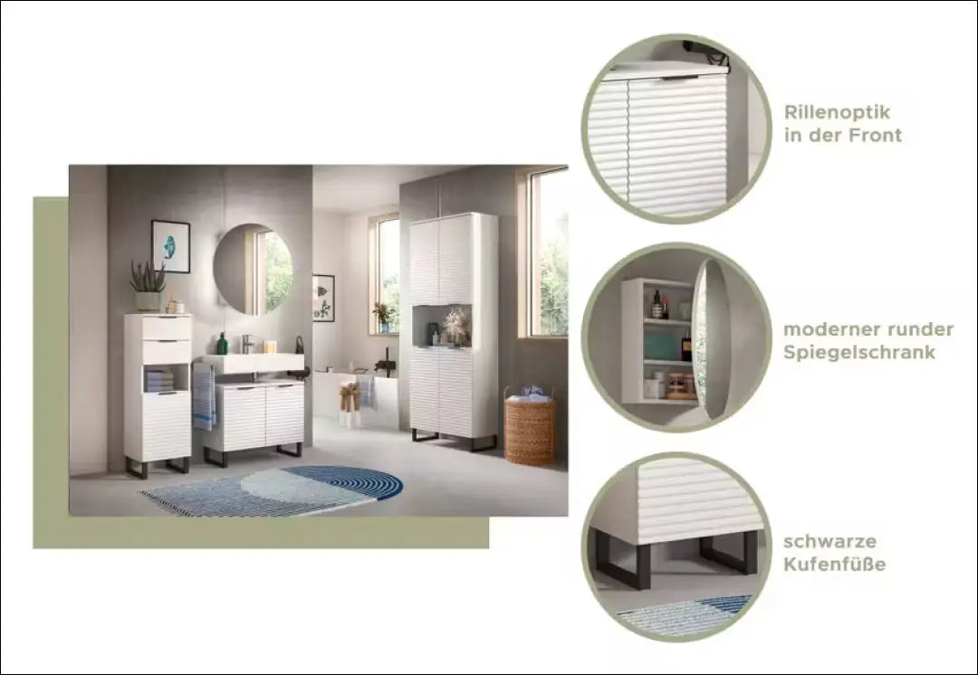 Pastatoma vonios spintelė KI1323 - €63 Save 50% 50-100, __label:Pristatymas 1-2 d.d., color-balta, color-juoda,