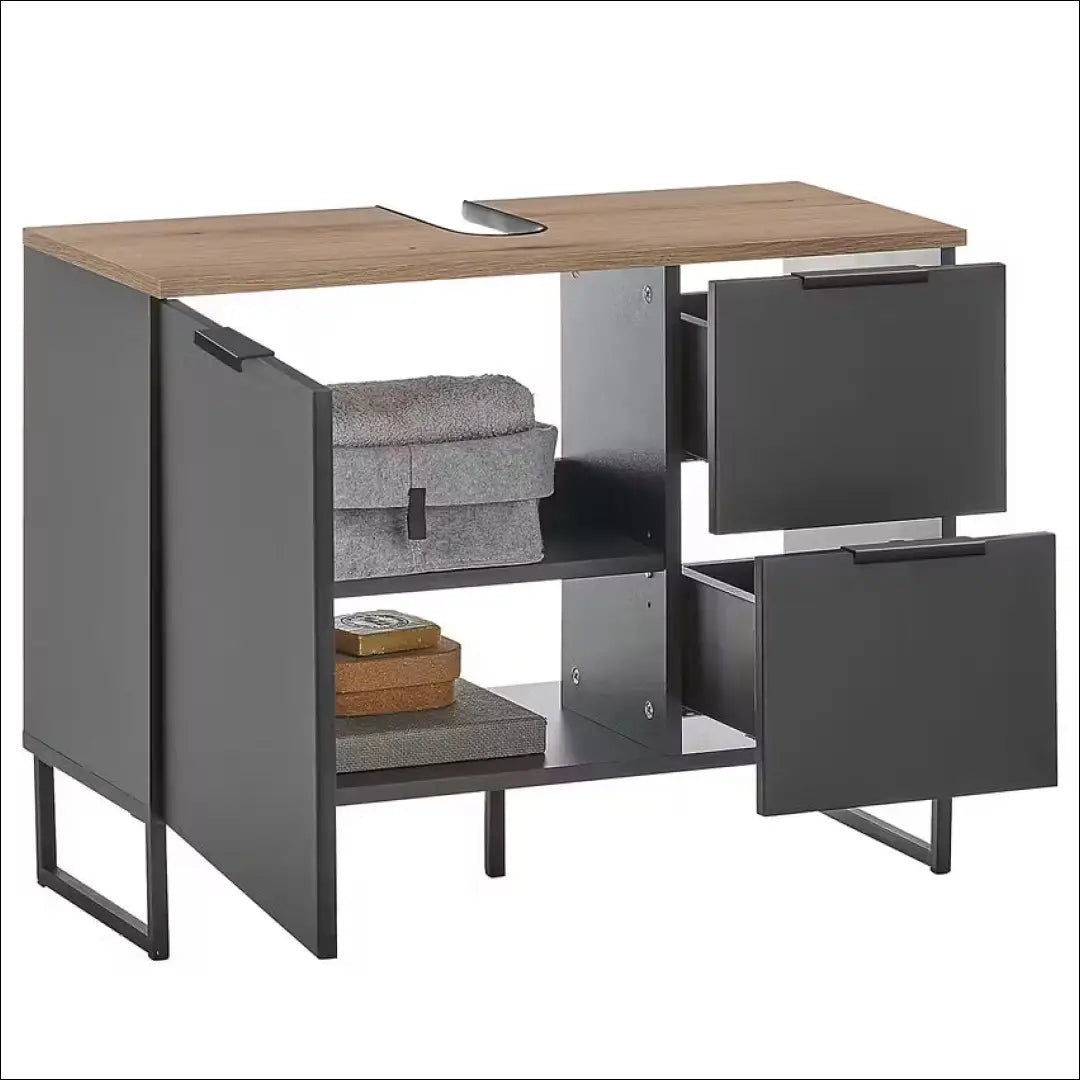 Pastatoma vonios spintelė KI1324 - €65 Save 50% 50-100, __label:Pristatymas 1-2 d.d., color-juoda, color-ruda,