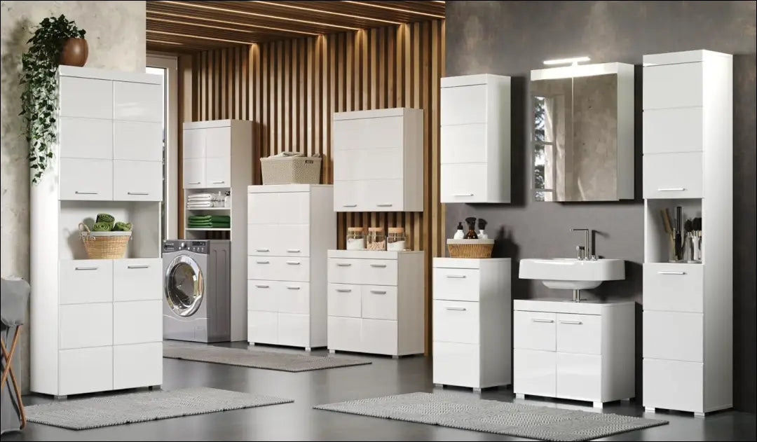 Pastatoma vonios spintelė KI1472 - €41 Save 50% 25-50, __label:Pristatymas 1-2 d.d., color-balta, material-mediena,