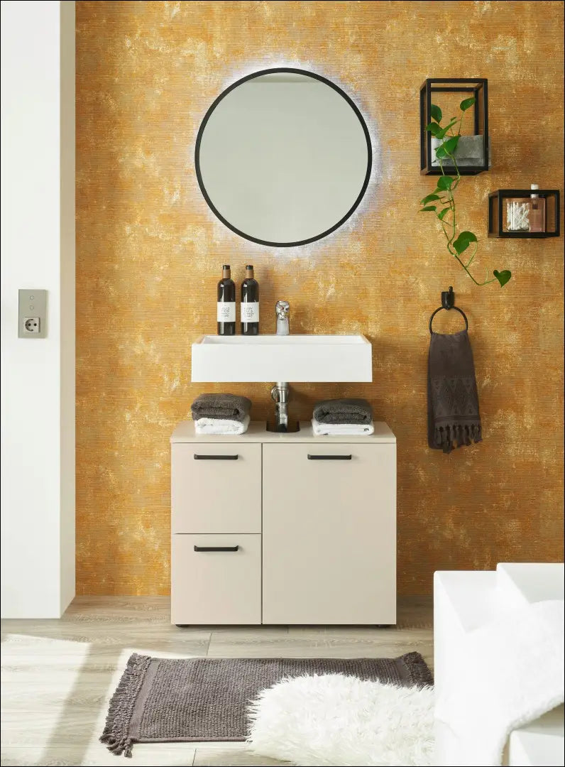 Pastatoma vonios spintelė KI1537 - €63 Save 50% 50-100, __label:Pristatymas 1-2 d.d., color-kremas, material-mediena,