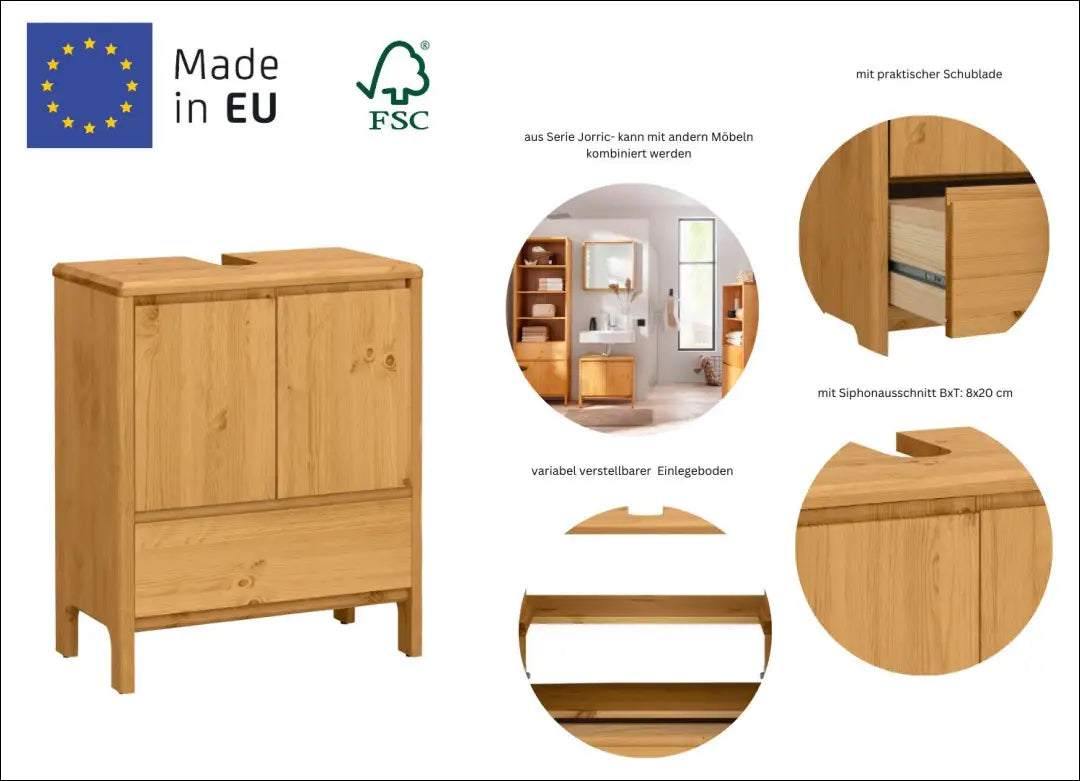 Pastatoma vonios spintelė KI1541 - €108 Save 50% 100-200, __label:Pristatymas 1-2 d.d., color-ruda,