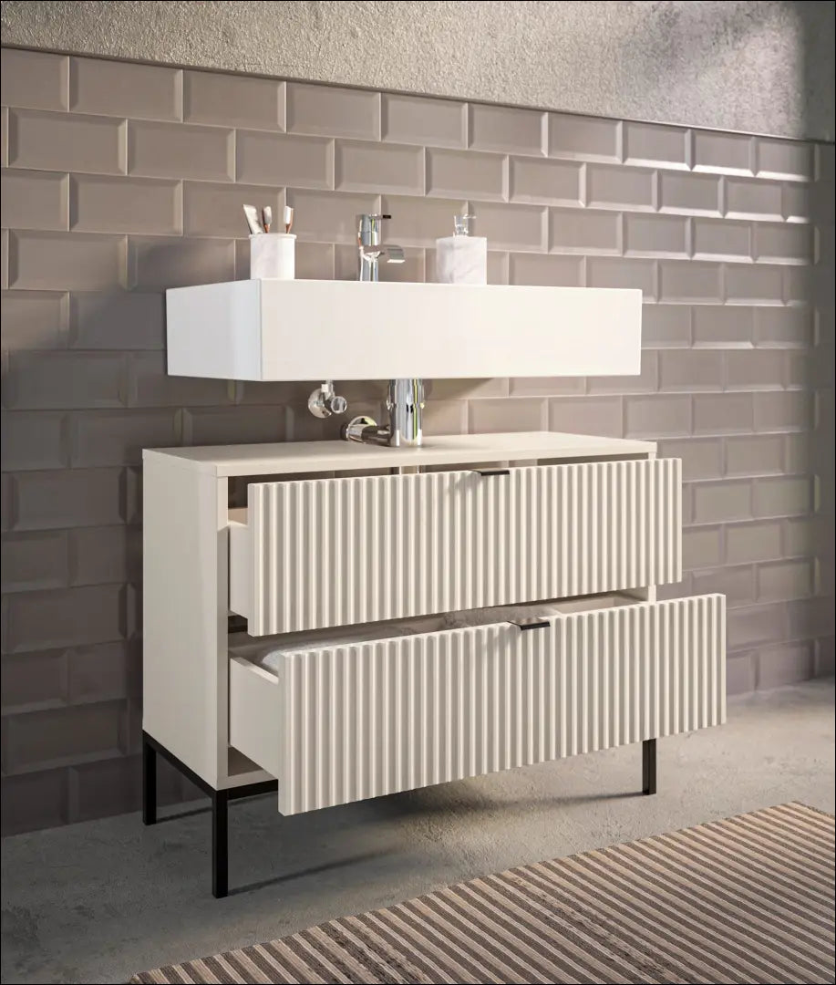 Pastatoma vonios spintelė KI1687 - €100 Save 50% 100-200, __label:Pristatymas 1-2 d.d., color-smelio, material-mediena,