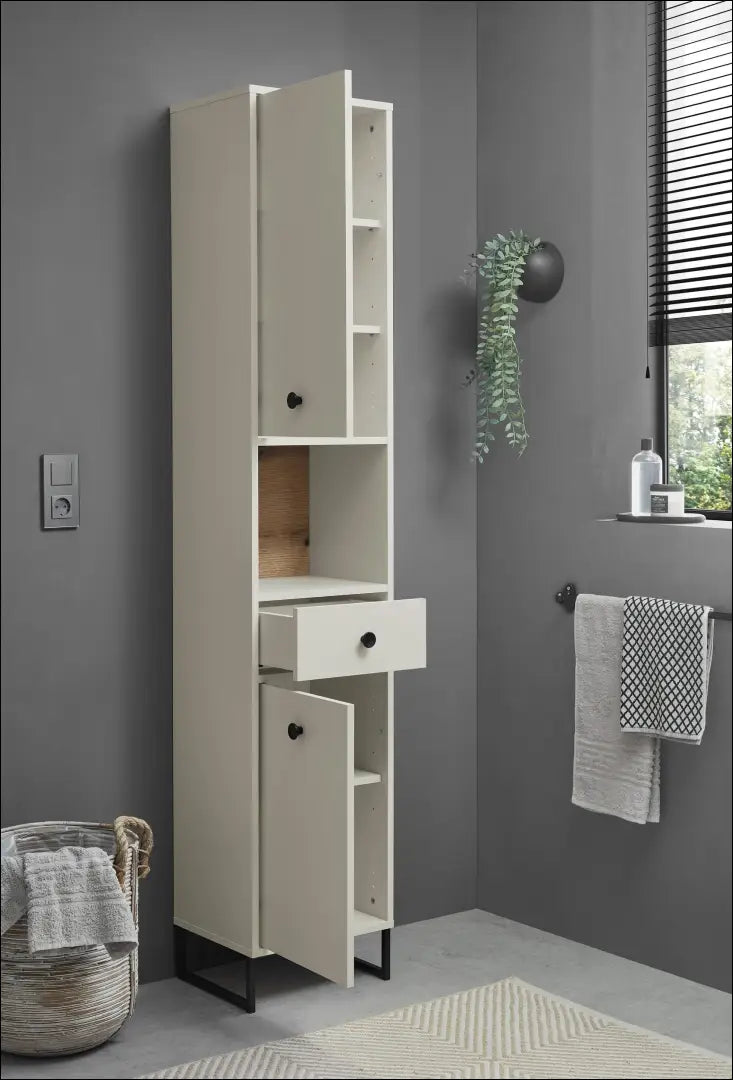 Pastatoma vonios spintelė KI1724 - €99 Save 50% 50-100, __label:Pristatymas 1-2 d.d., color-smelio, material-mediena,