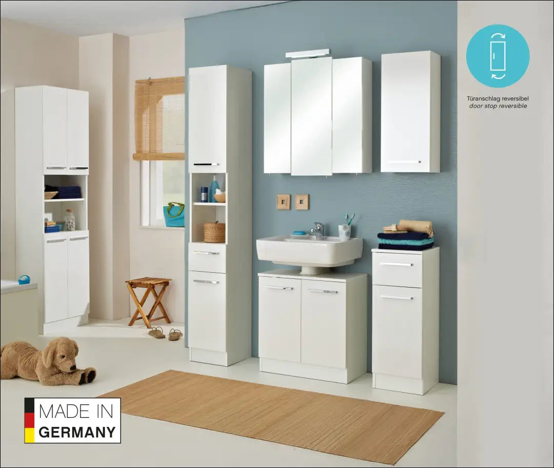 Pastatoma vonios spintelė KI1795 - €75 Save 50% 50-100, __label:Pristatymas 1-2 d.d., color-balta, material-mediena,