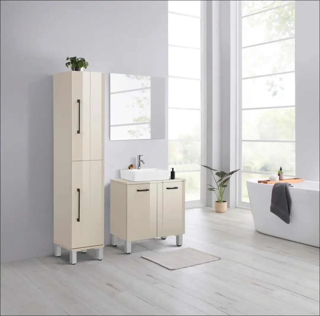 Pastatoma vonios spintelė KI1813 - €70 Save 60% 50-100, __label:Pristatymas 1-2 d.d., color-smelio, material-mdf,