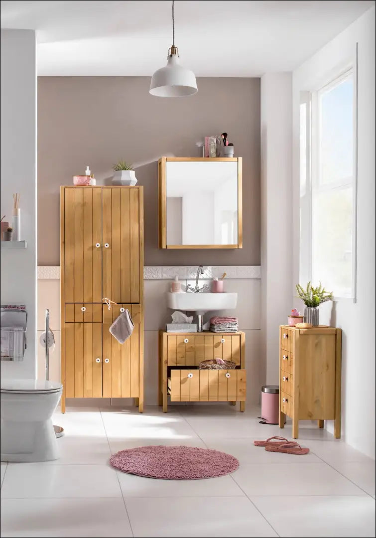 Pastatoma vonios spintelė KI1842 - €75 Save 50% 50-100, __label:Pristatymas 1-2 d.d., color-ruda,