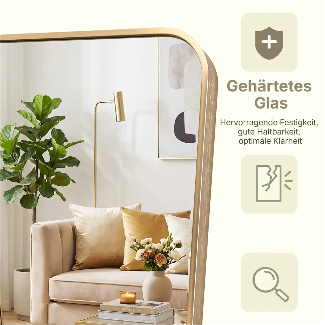 Pastatomas veidrodis DI12348 - €54 Save 50% 50-100, __label:Pristatymas 1-2 d.d., color-auksine, interjeras,