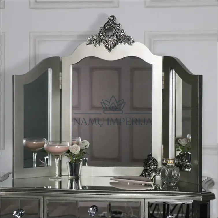 Pastatomas veidrodis DI6289 - €115 Save 50% 100-200, color-sidabrine, interjeras, material-mediena, material-stiklas