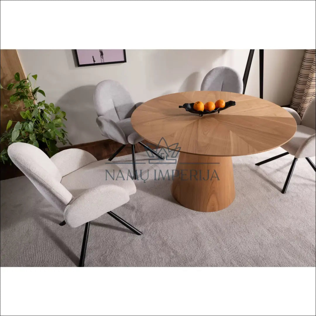 Pasukama kėdė AL017 - 100-200, __label:Pristatymas 5-14 d.d., color-kremas, color-pilka, kedes-valgomojo €100 to €200