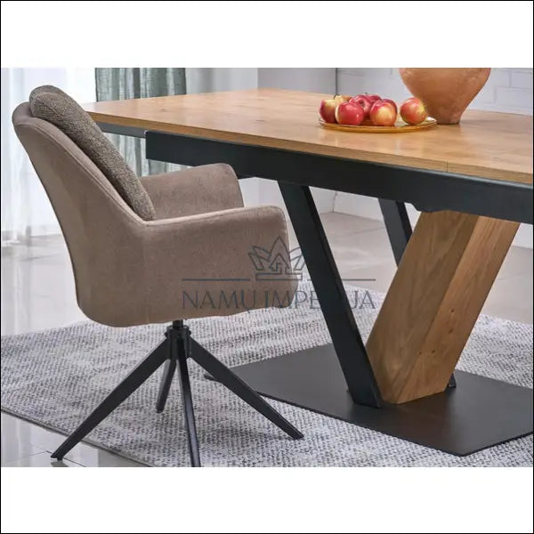 Pasukama kėdė LR002 - €103 Save 20% 100-200, __label:Pristatymas 5-14 d.d., color-ruda, kedes-valgomojo,