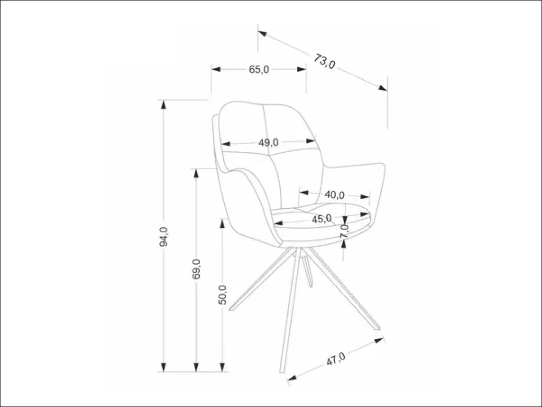 Pasukama kėdė LR002 - €103 Save 20% 100-200, __label:Pristatymas 5-14 d.d., color-ruda, kedes-valgomojo,